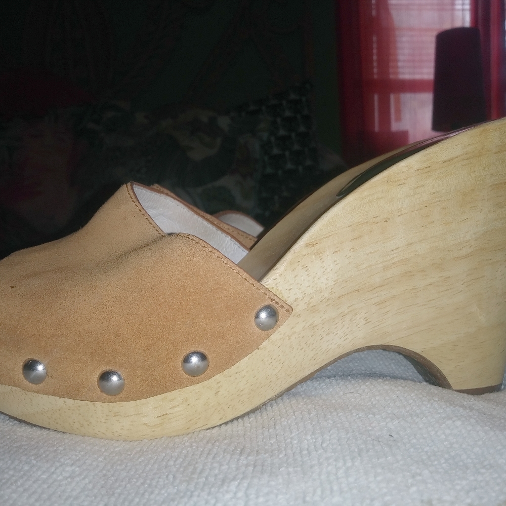 Michael Kors wood wedges